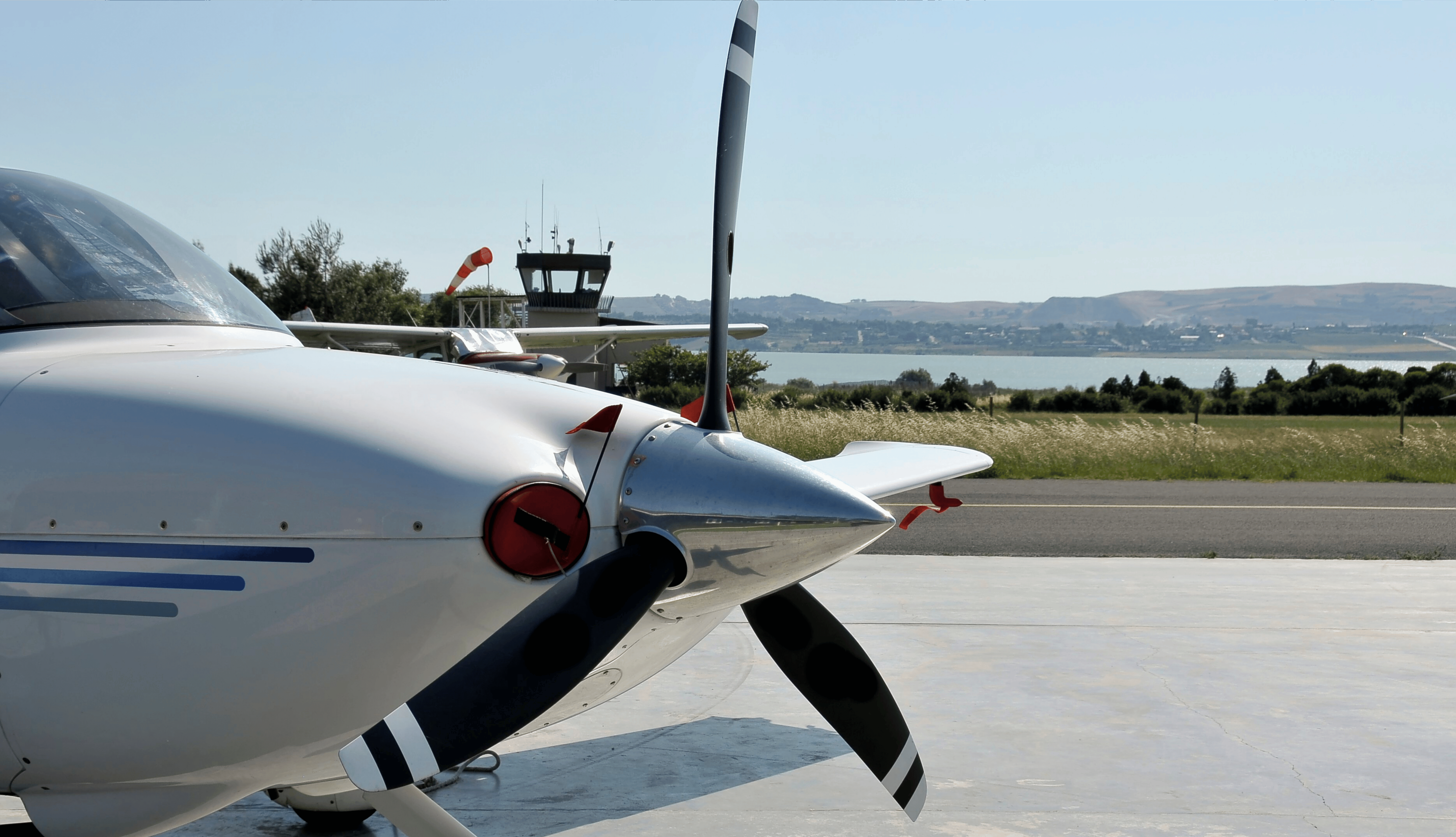 blades of small plane